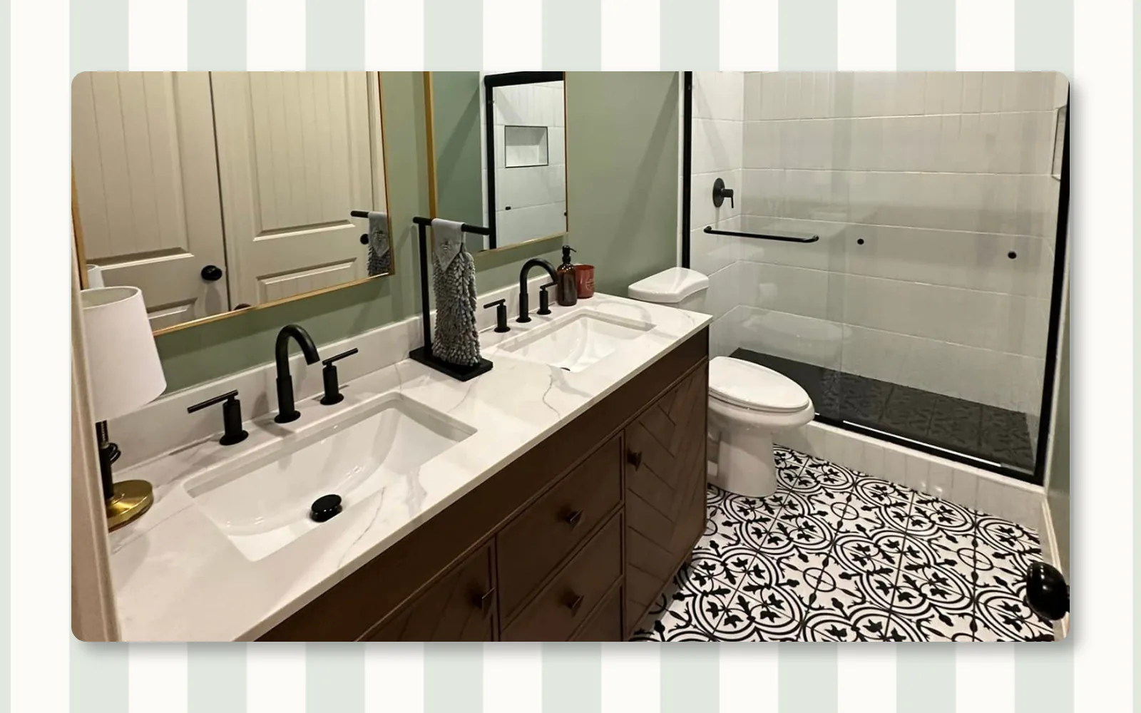 Residential bathroom cleaning completed by Tidy KC