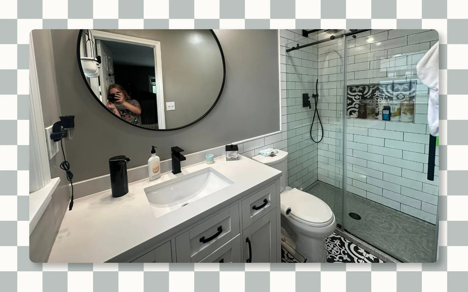 Residential glass shower cleaning completed by Tidy KC