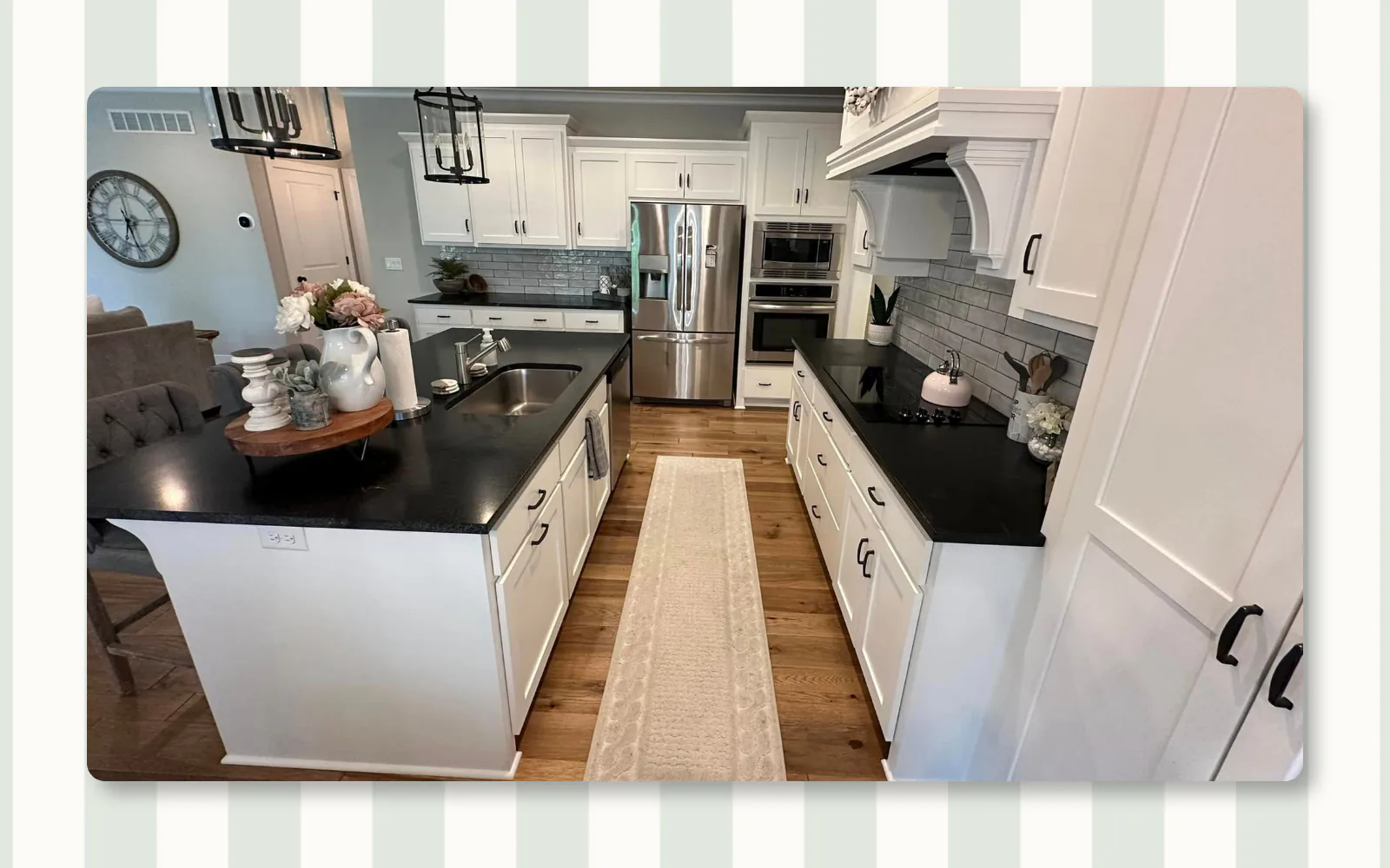 Residential farmhouse kitchen cleaning completed by Tidy KC