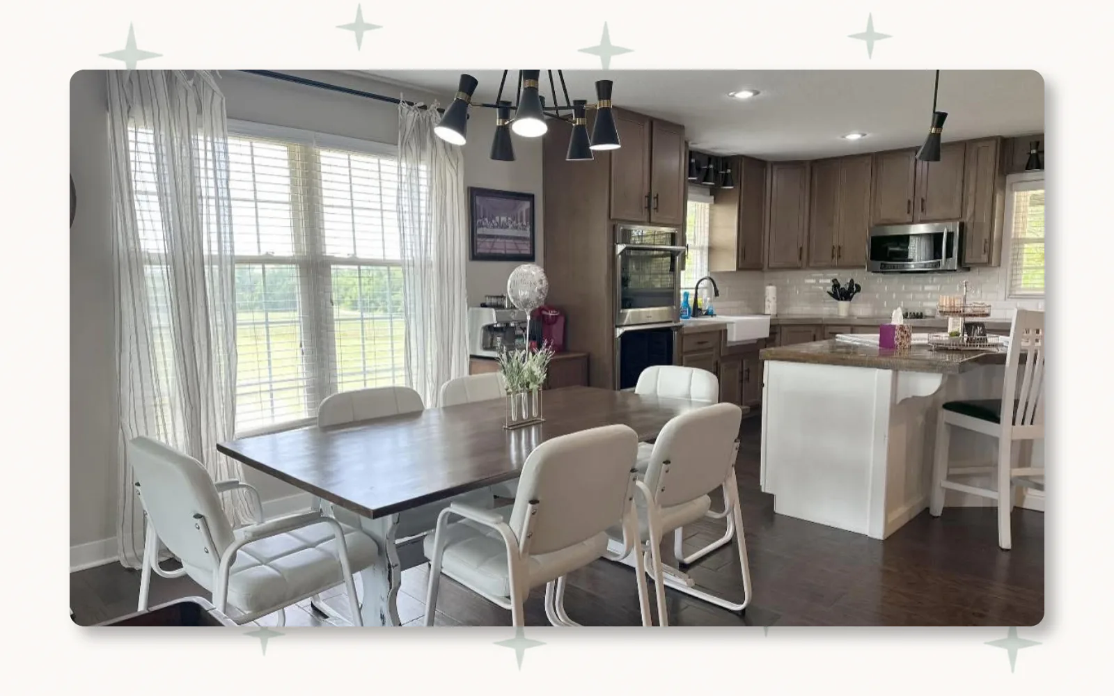 Residential dining and kitchen cleaning completed by Tidy KC