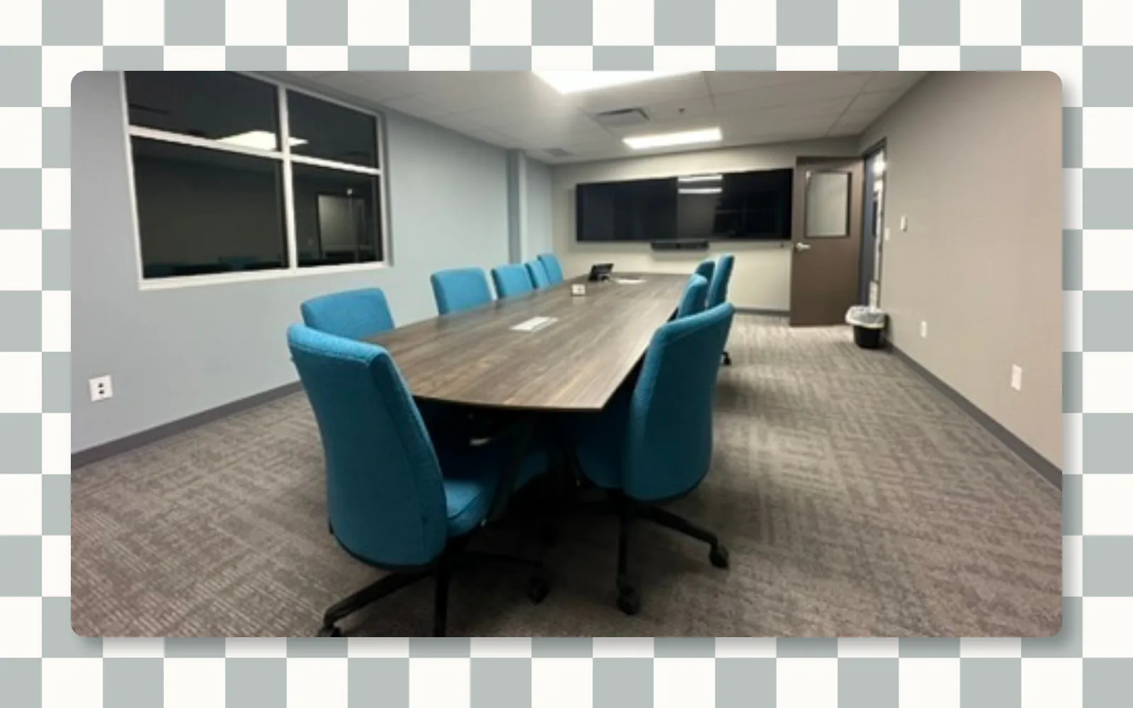 Large commercial vehicle bay with polished concrete floors