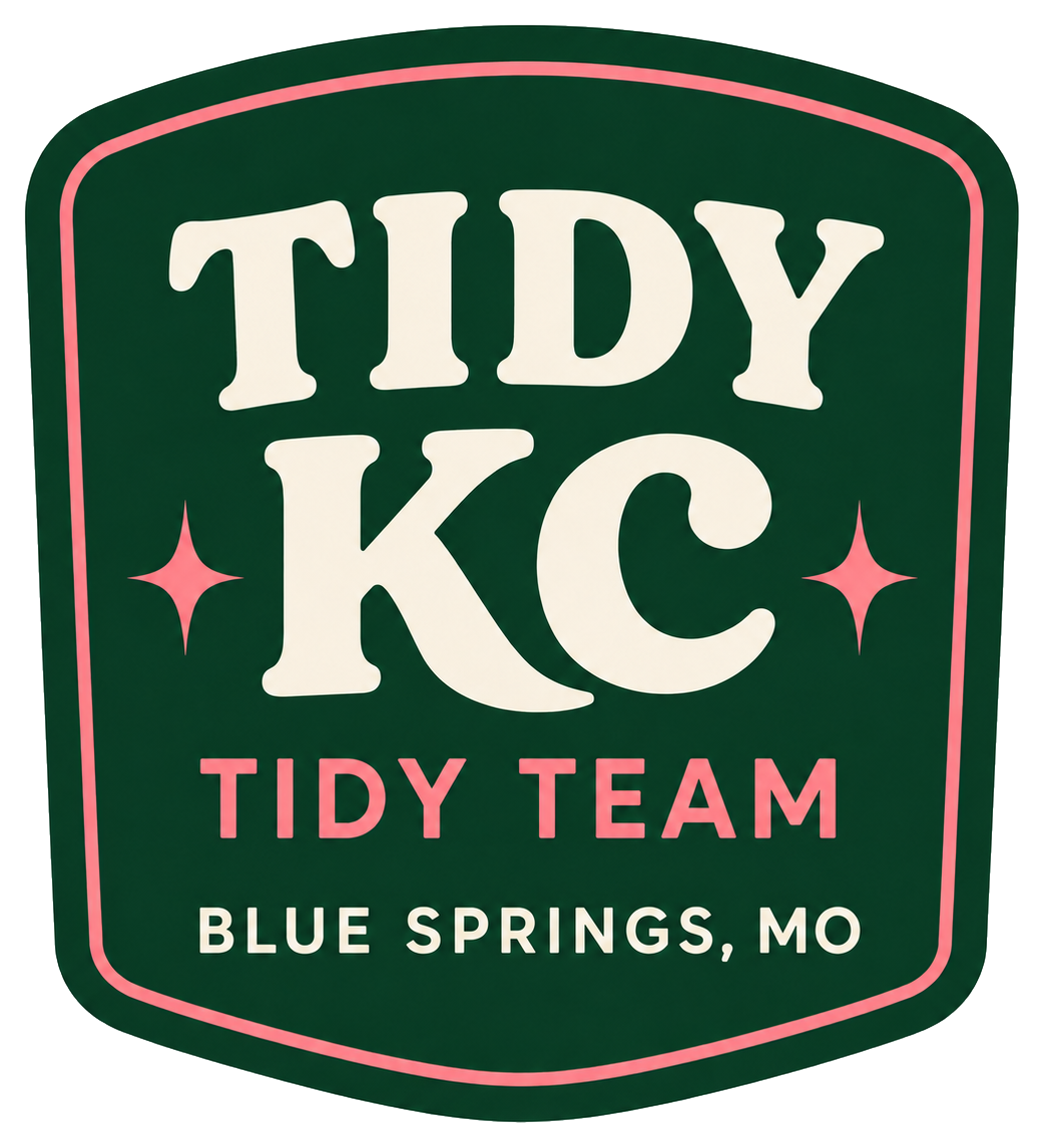 Tidy KC commercial cleaning team sticker for Blue Springs, MO