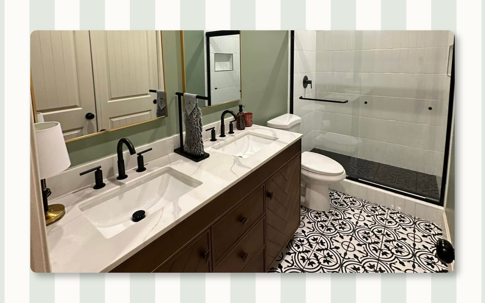 Residential bathroom cleaning completed by Tidy KC