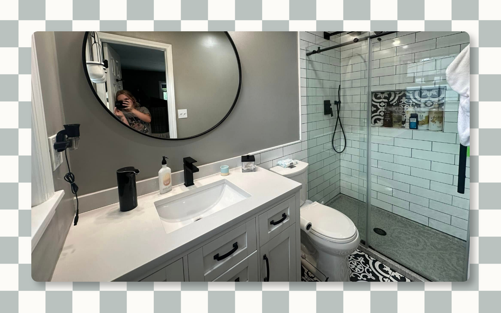 Residential glass shower cleaning completed by Tidy KC