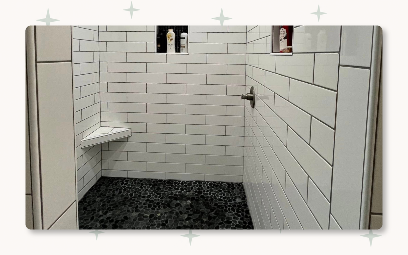 Residential shower cleaning completed by Tidy KC