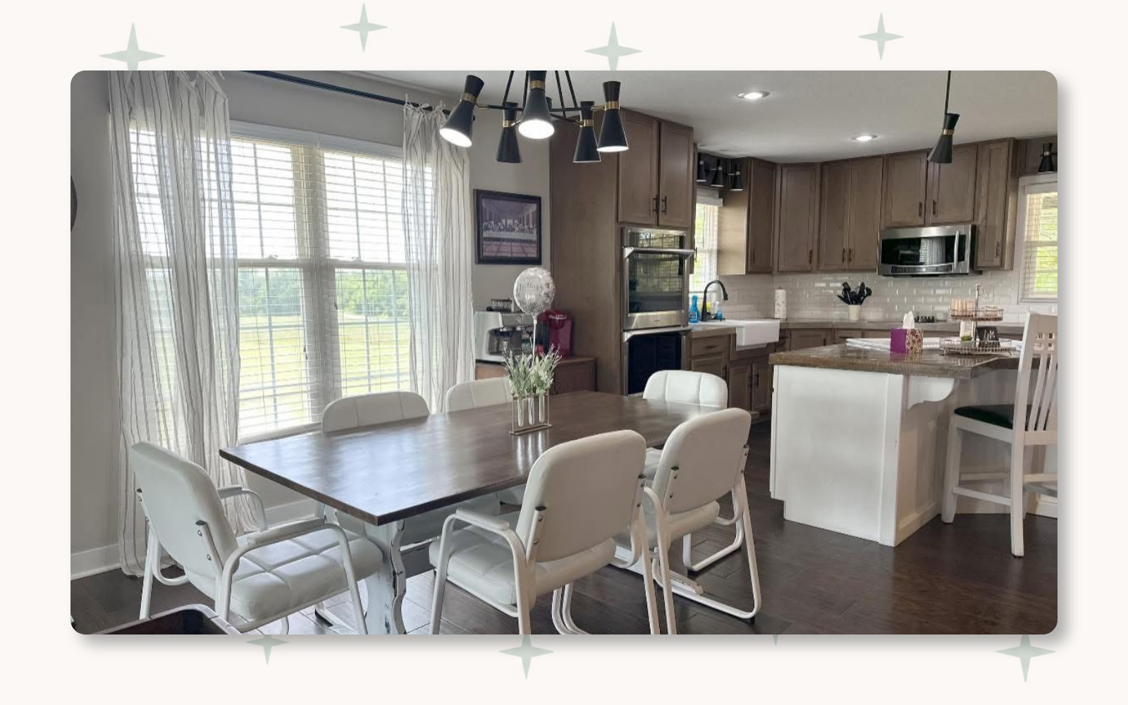 Residential dining and kitchen cleaning completed by Tidy KC
