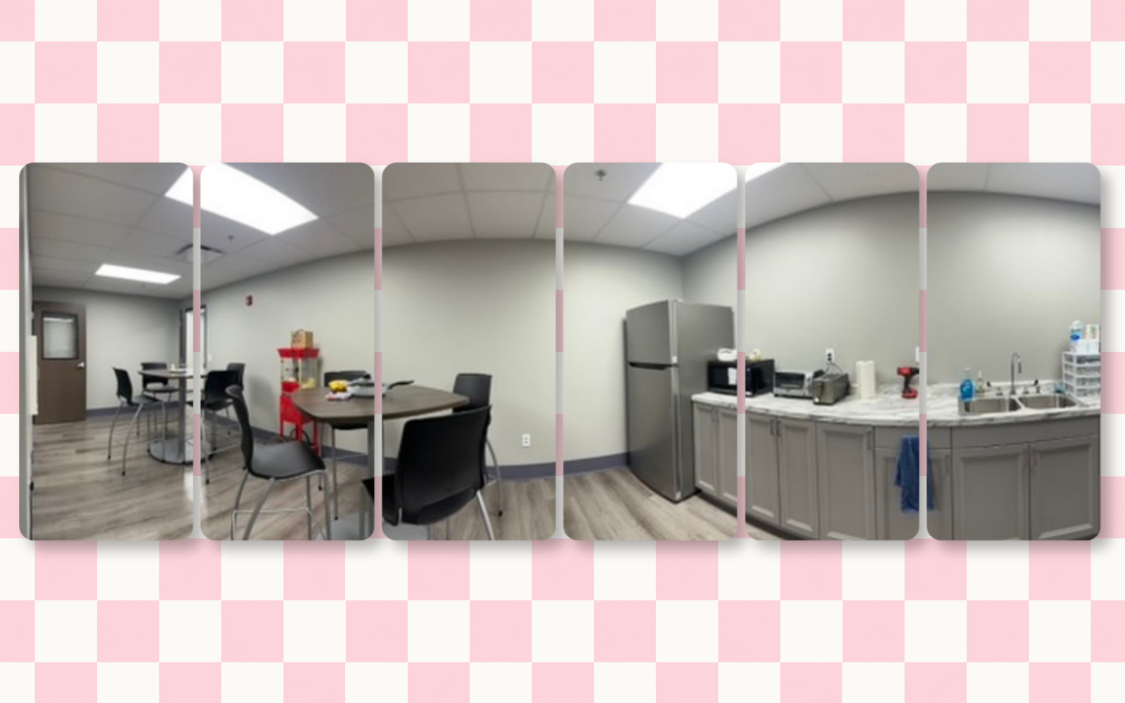 Commercial training room and entry area after cleaning
